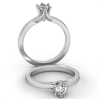 Engagement Ring//Diamond Band//Wedding Ring//White Gold//Rose gold//ER3