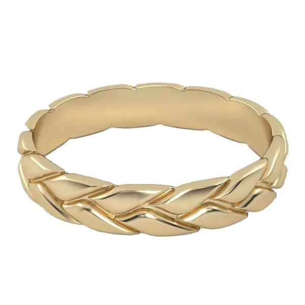 Gold Ring // Wedding Ring // White gold // Roz gold // For men // For women // Model WR27 · 3