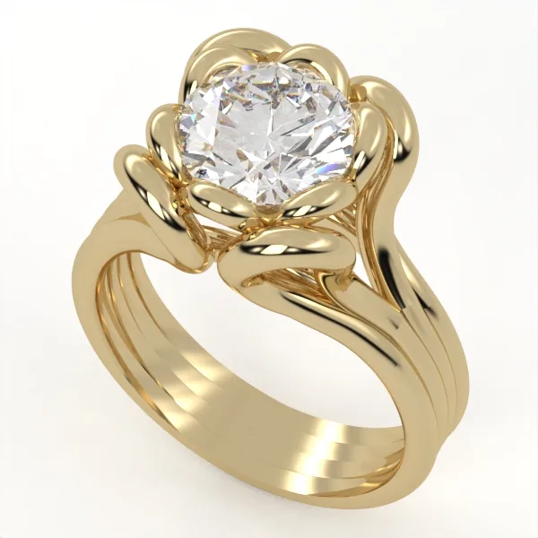 Engagement Ring // Diamond Band // Wedding Ring // White Gold // Rose gold // ER13 · 3