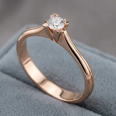Diamond ring // Gold ring // CVD or natural diamond // For women // Model DR20 · 2