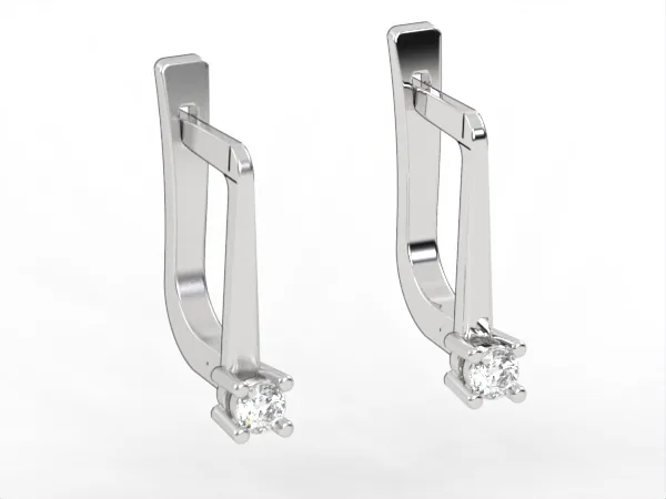 Elegant gold earrings for everyday wear. Ideal gift for anniversaries or birthdays. EAR9 · 1