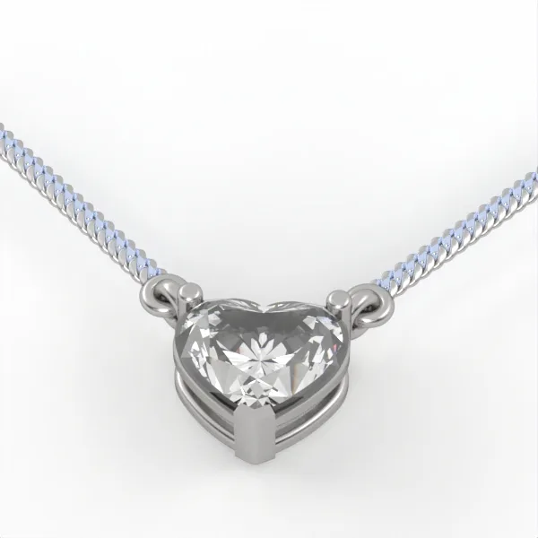 Heart Pendant // Diamond Pendant // Gold pendant // Natural diamonds // Lab diamonds // DP20 · 2