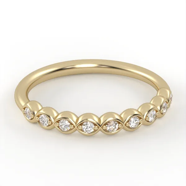 Diamond ring // Wedding gold ring // CVD diamond // Gift for women // Model WR16 · 2