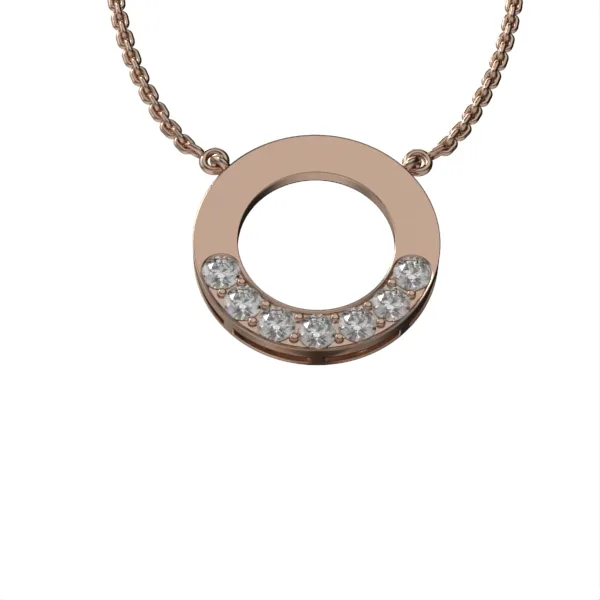 Diamond Pendant // Gold pendant // Natural diamonds // Lab diamonds // Model DP37 · 3