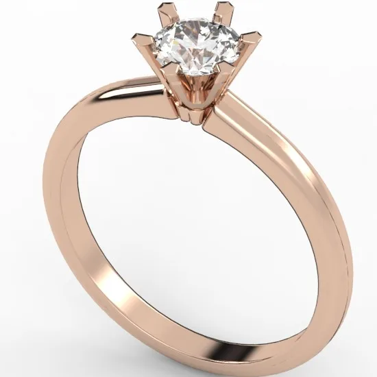Diamond ring // Gold ring // CVD or natural diamond // For women // Model DR18 · 4