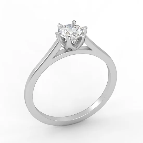 Engagement Ring // Diamond Band // Wedding Ring // White Gold // Rose gold // ER9 · 4