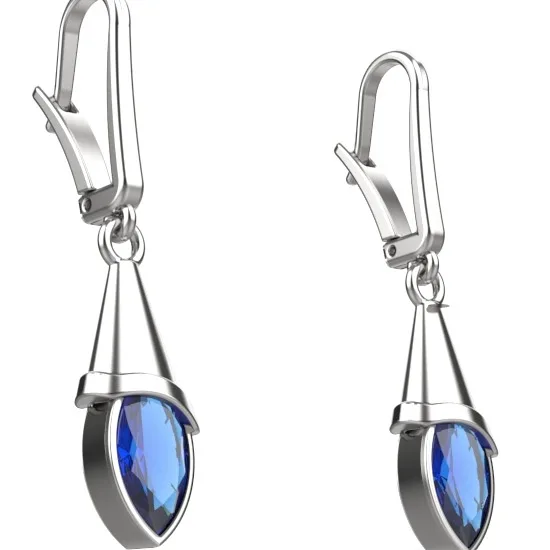 Gemstone Gold Earrings Model EAR10 · 4