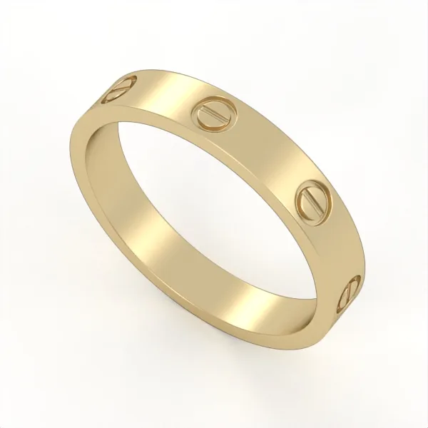 Gold Ring // Wedding Ring // White gold // Roz gold // For men // For women // Model WR33 · 3