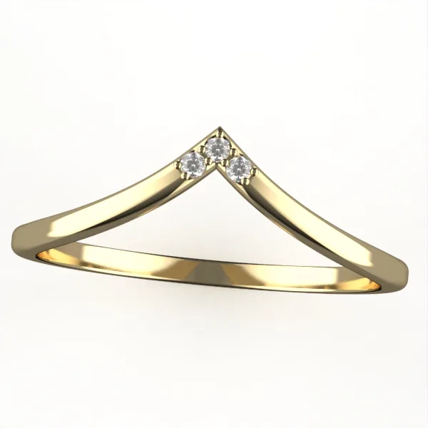 Gold ring//diamond ring//Elegant Sparkling Jewelry//Perfect Birthday or Special Occasion Gift// model DR6 · 4