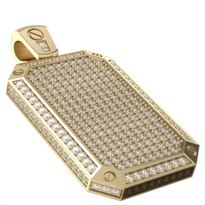 Statement   Diamond Pendant//Gold Pendant//Natural diamonds//Lab diamonds//Model DP16
