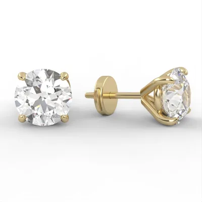 Diamond earrings//gold earrings// diamon// gold// gift// for women// for girl. EAR3