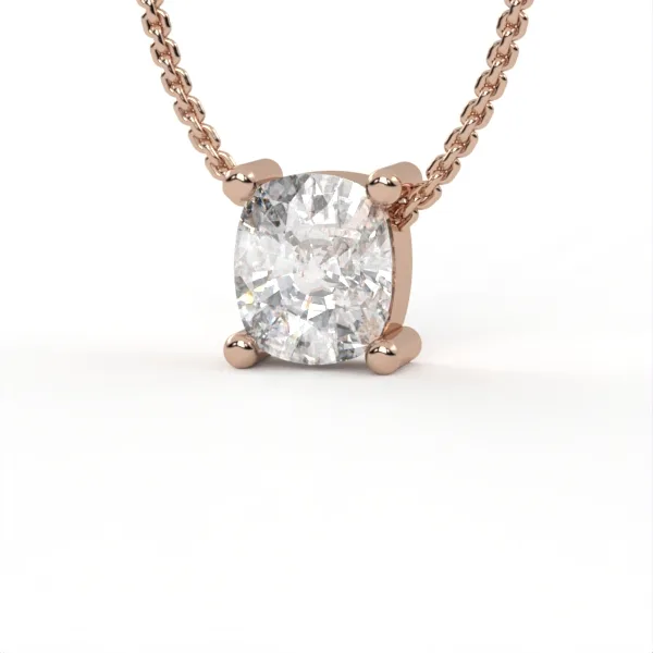 Gold // Pendant // Natural diamond // CVD diamond // 0.5 carat // Cushion, DP35 · 3