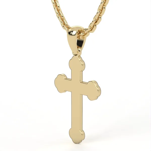 Gold Cross Necklace Elegant Minimalist Jewelry for Everyday Wear Spiritual Gift for Him or Her DP31 · 5