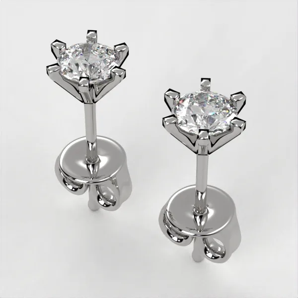 Diamond Earrings // Gold earrings // Natural diamonds // Lab diamonds // Gift // EAR17 · 4