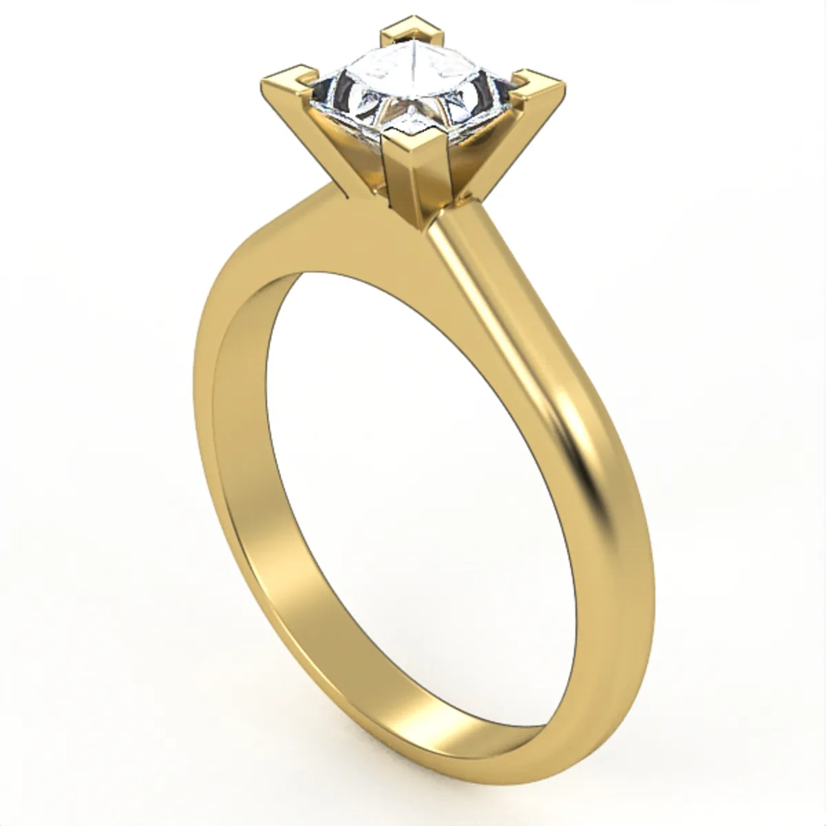 Diamond ring // Gold ring// CVD diamond// gift for women//engagement band//dr12 · 3