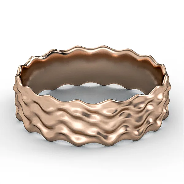 Gold Ring // Wedding Ring // White gold // Roz gold // For men // For women // Model WR43 · 2