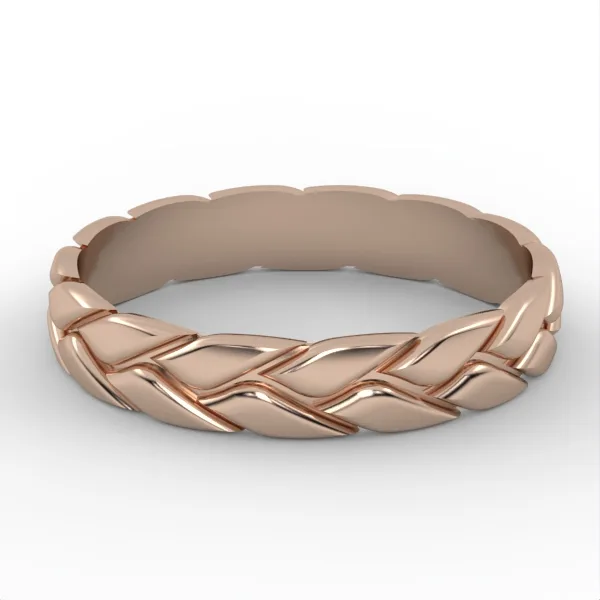 Gold Ring // Wedding Ring // White gold // Roz gold // For men // For women // Model WR27 · 2