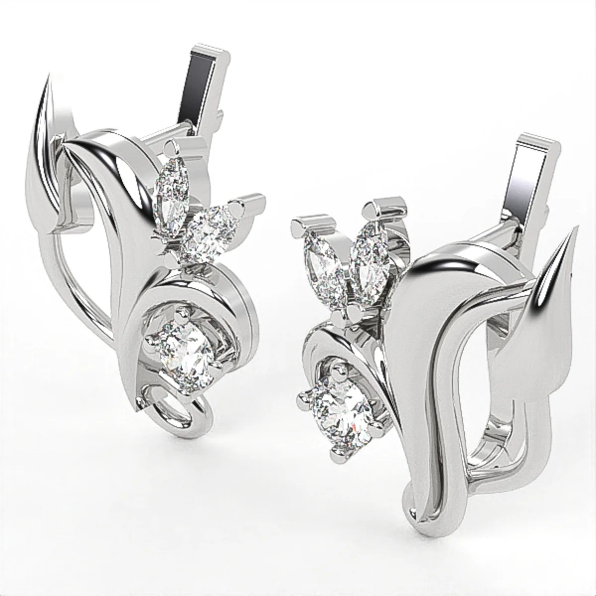 Diamond Earrings Model EAR13 · 6