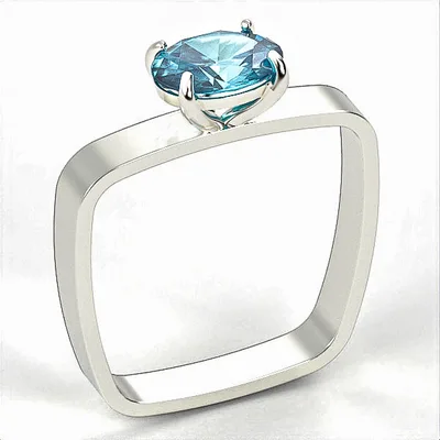 Silver Ring // Blue Topaz // Gift for Women // Model SR8