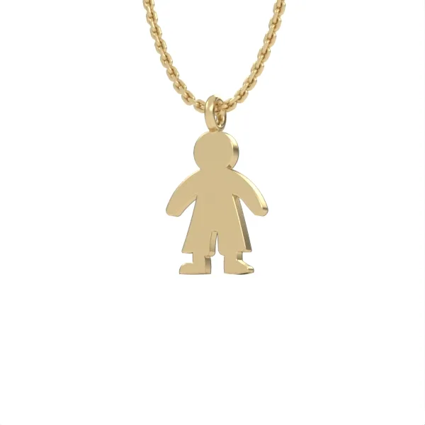 Gold pendant// white gold// birthday present//gift for women//model DP45 · 1