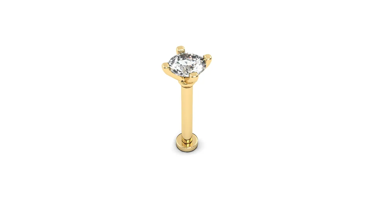 Lab Diamond Gold Piercing Model PR1 · 2