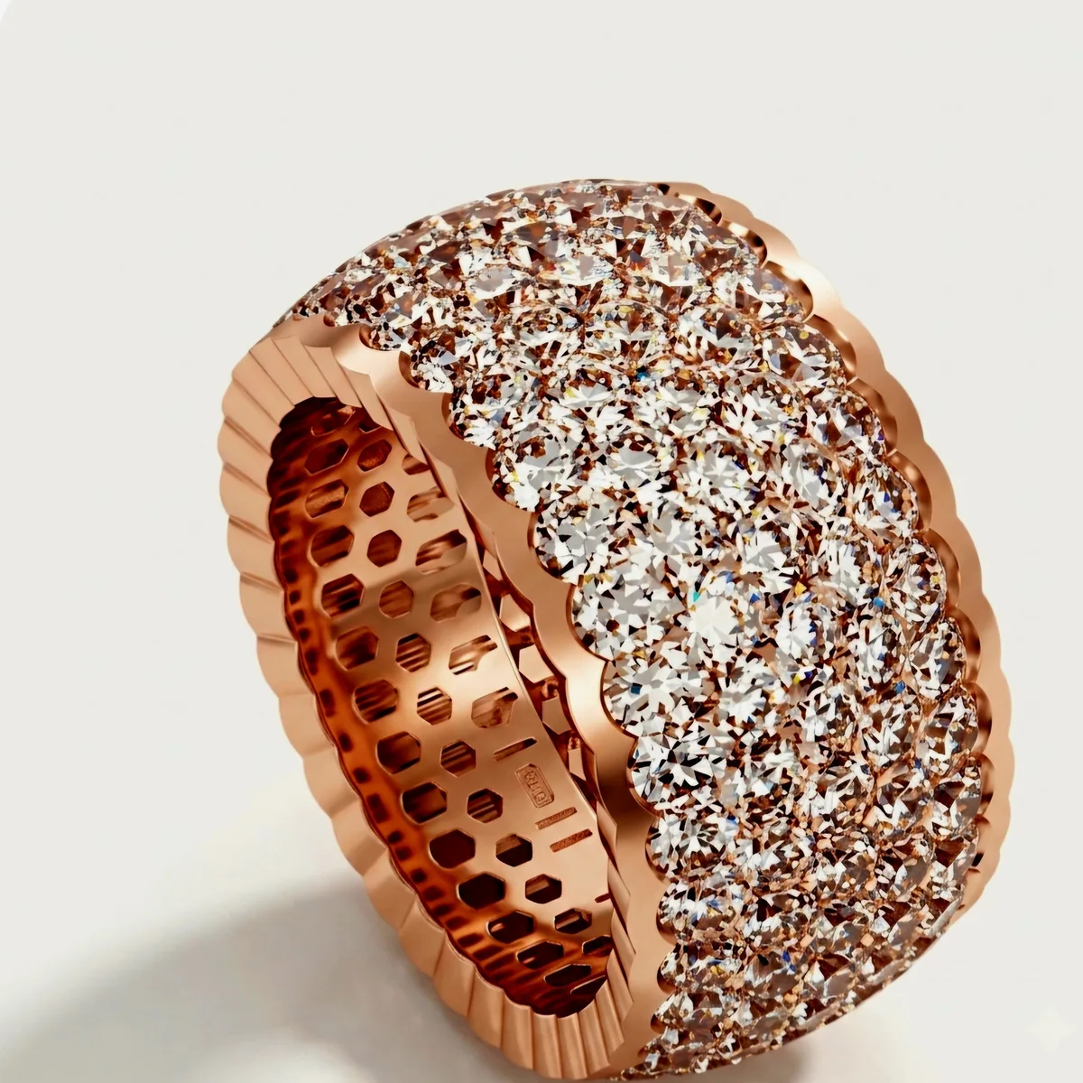 Diamond ring // Gold ring // Band with lab or natural diamond // For women // DR9 · 2