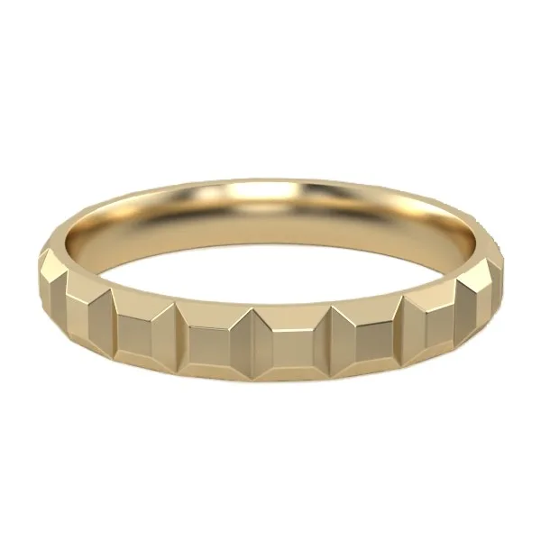 Gold ring // Wedding Ring // White gold // Roz gold // For men // For women // Model WR37 · 3