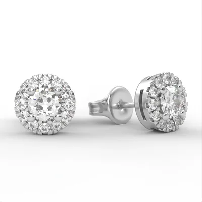 diamond earrings// gold earrings// for women//for girl// gift// present. EAR2