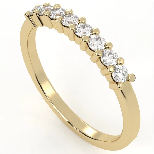Diamond ring// gold ring//Band with lab or natural diamond// for women//DR13 · 6