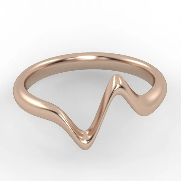 Gold Ring // Wedding Ring // White gold // Roz gold // For men // For women // Model WR28 · 1
