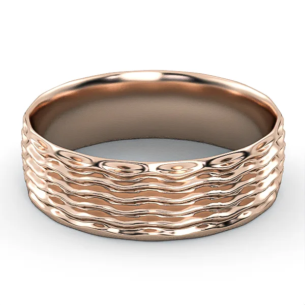 Gold Ring // Wedding Ring // White gold // Roz gold // For men // For women // Model WR42 · 1