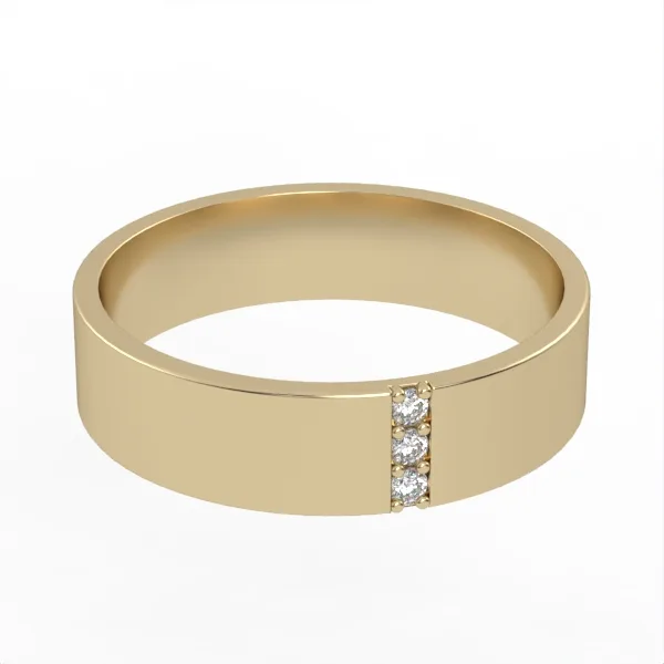 Diamond Wedding Ring///Gold wedding ring//CVD diamond//Gift for woman/Comfort Fit///WR8 · 3