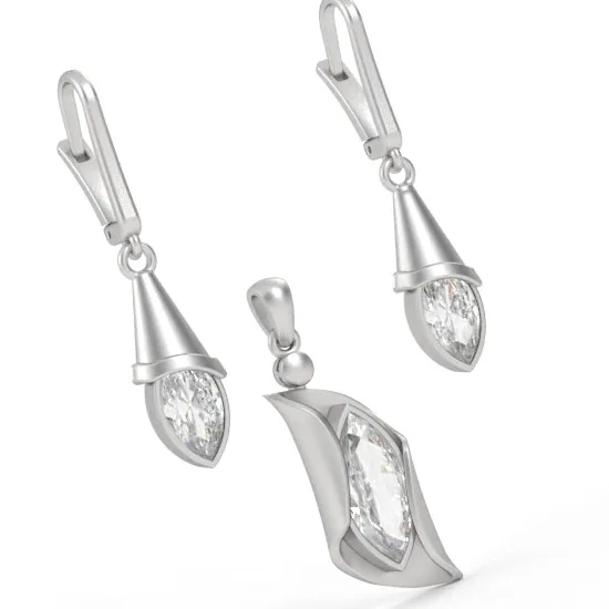 Gemstone Gold Earrings Model EAR10 · 1