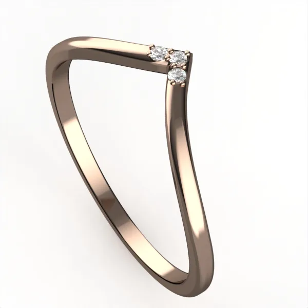 Gold ring//diamond ring//Elegant Sparkling Jewelry//Perfect Birthday or Special Occasion Gift// model DR6 · 2