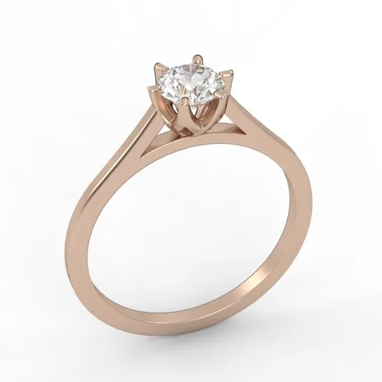 Engagement Ring // Diamond Band // Wedding Ring // White Gold // Rose gold // ER9 · 5
