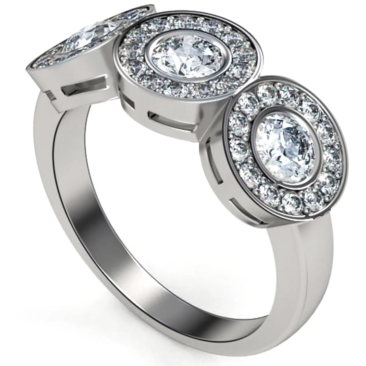 Diamonds ring// Gold ring// natural giamond// CVD diamond// engagrment band//DR15 · 2