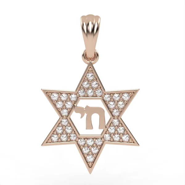 Gold pendant // Diamonds Pendant // For women for men // Gift // Model DP2 · 1