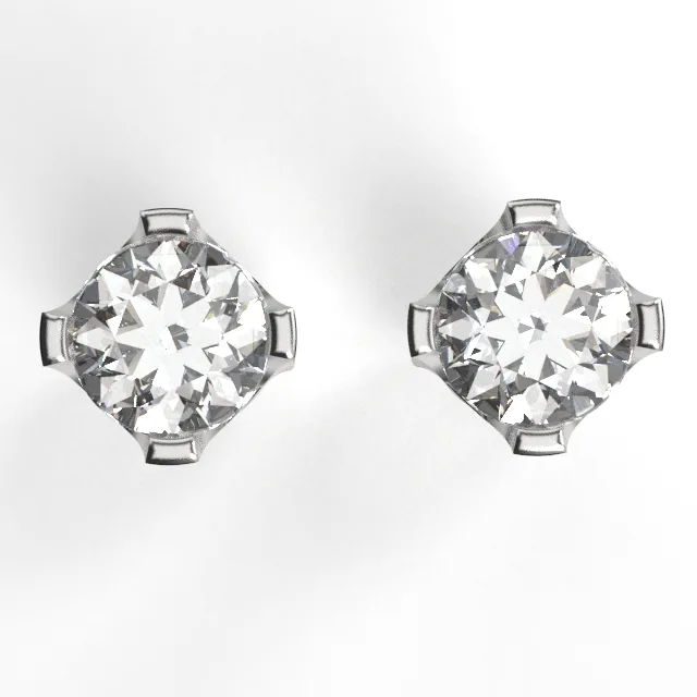 Diamond Earrings // Gold earrings // Natural diamonds // Lab diamonds // Gift // EAR16 · 2