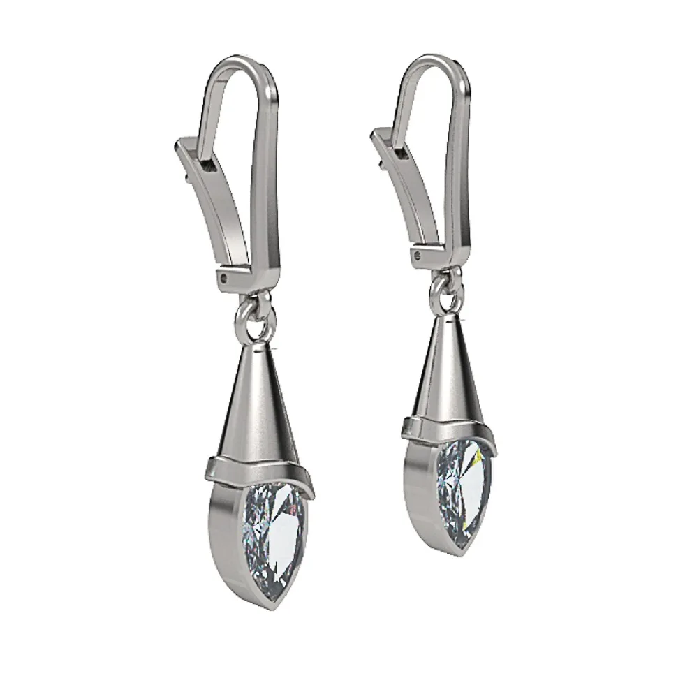 Gemstone Gold Earrings Model EAR10 · 2