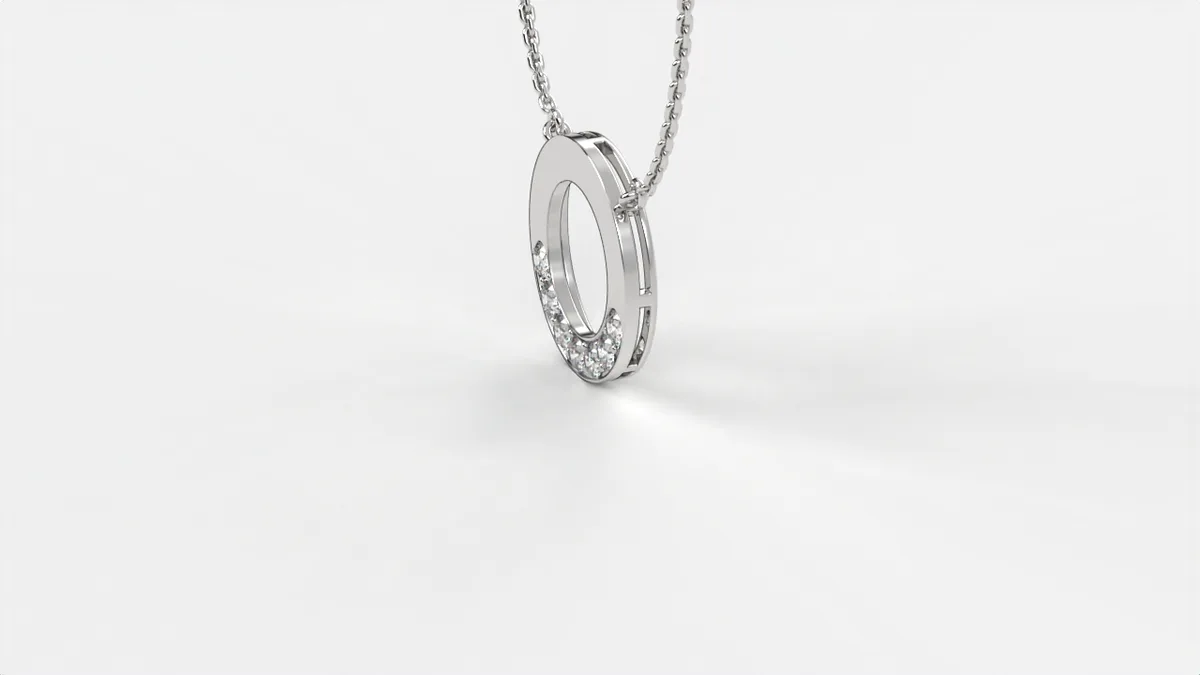 Diamond Pendant // Gold pendant // Natural diamonds // Lab diamonds // Model DP37 · 6
