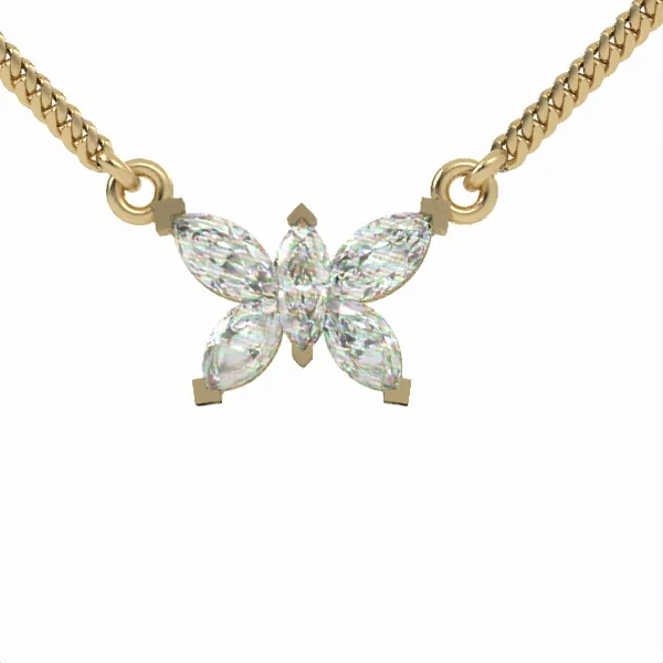 Diamond Pendant // Gold pendant // CVD diamonds // Gift // For women // Model DP39 · 1
