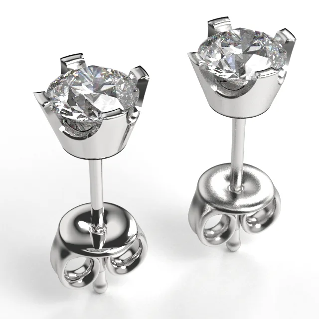 Diamond Earrings // Gold earrings // Natural diamonds // Lab diamonds // Gift // EAR16 · 5