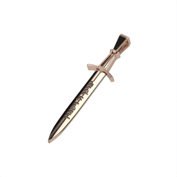 Gold Sword Pendant//Elegant Everyday Jewelry//Perfect Anniversary or Birthday Gift// Model DP17 · 2