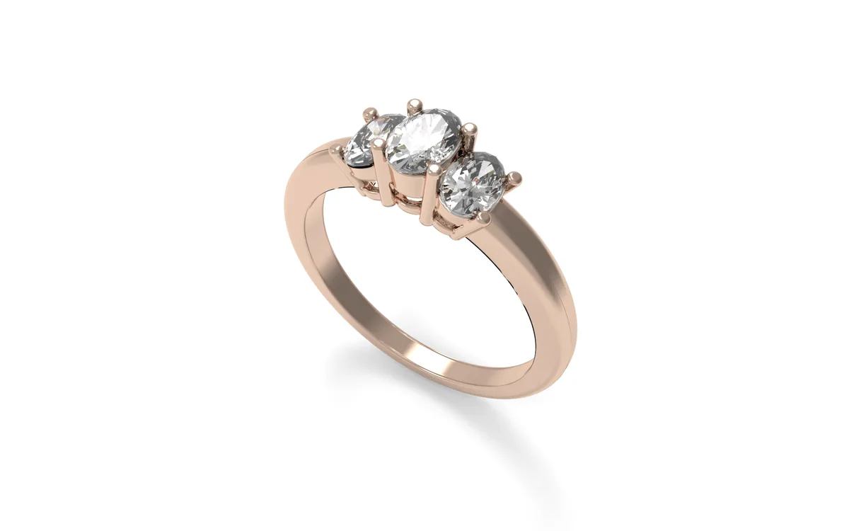 Diamonds ring// Gold ring// natural giamond// CVD diamond// engagrment band//DR24 · 3