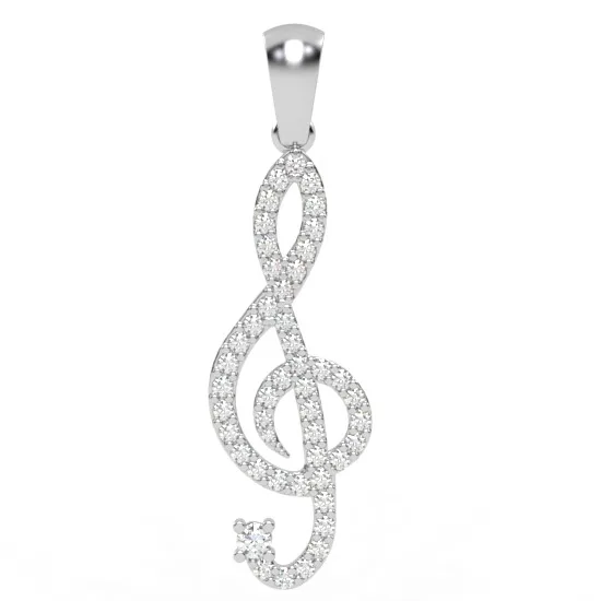Diamond Pendant // Gold pendant // Natural diamonds // Lab diamonds // Model DP7 · 1