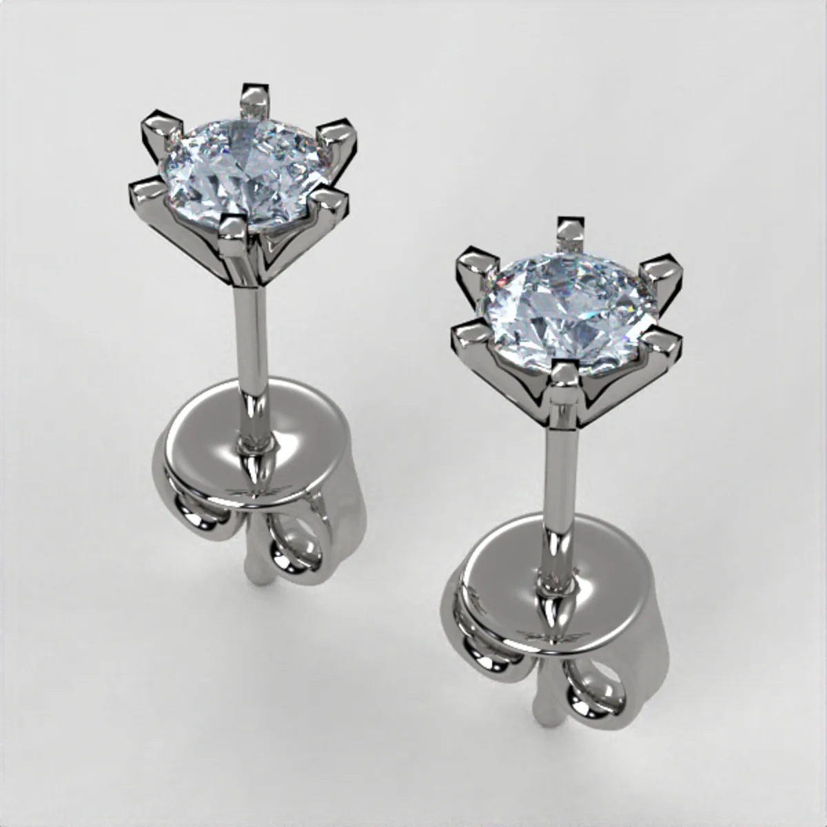 Diamond Earrings // Gold earrings // Natural diamonds // Lab diamonds // Gift // EAR17 · 1