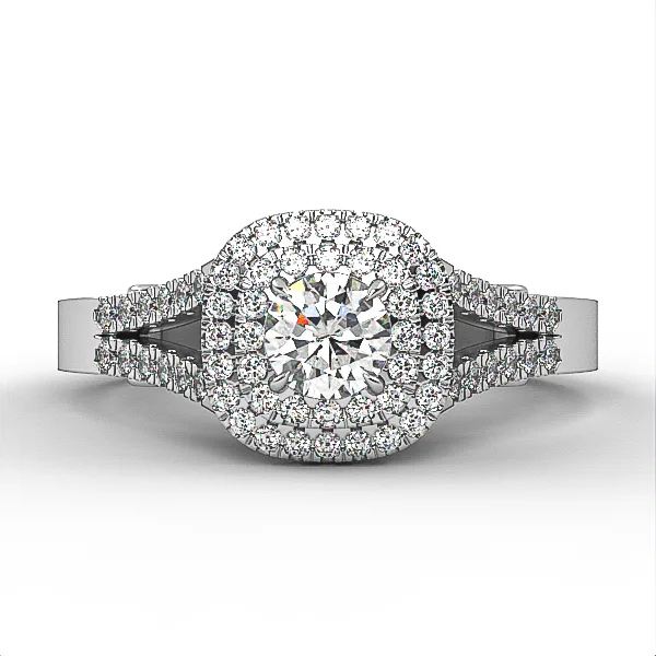 Diamond ring // Engagement Ring // Ring with diamonds // Natural diamond ring,Model ER15 · 2