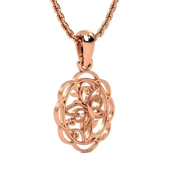 Gold Pendant // Fine jewelry // Gift for women/present // Model DP48 · 5