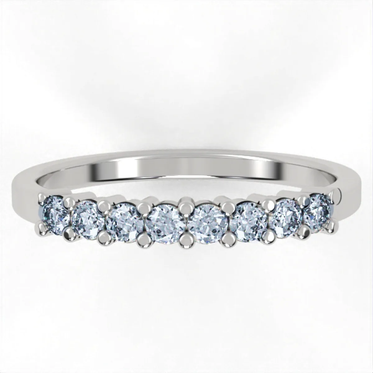 Diamond ring// gold ring//Band with lab or natural diamond// for women//DR13 · 4