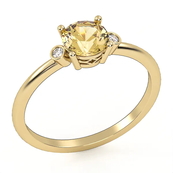 Gold ring//jewelry gemstone//gift for women// Model GSR4 · 3